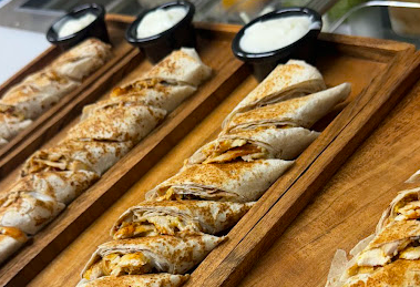shawarma express signature dishes Chicken Shawarma Sandwich & Fries
Chop Cheese Sandwich & Fries
Mixed Over Rice